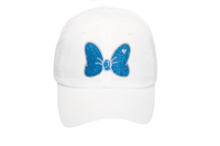 Glitter Hat with Heart (Aqua Blue)
