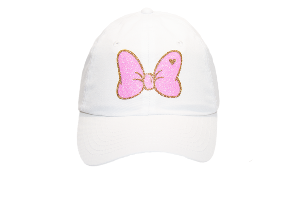 Glitter Hat with Heart (Bubble Gum Pink)