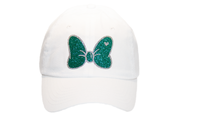 Glitter Hat with Heart (Emerald Green)