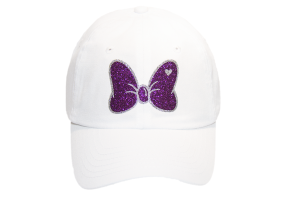 Glitter Hat with Heart (Grape)